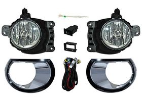 Juego De Faros Para Niebla Con Parrilla Cromada