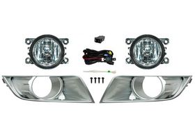 Juego De Faros Para Niebla Con Parrilla Plata