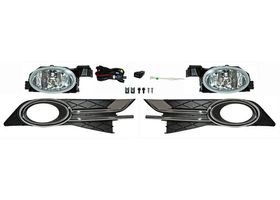 Juego De Faros Para Niebla Con Parrilla Filo Cromado