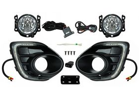 Juego De Faros Para Niebla Con Parrilla