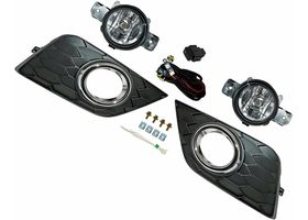 Juego De Faros Para Niebla Con Parrilla Filo Cromado