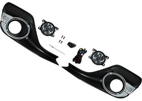 Juego De Faros Para Niebla Con Parrilla Moldura Cromada