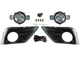 Juego De Faros Para Niebla Con Parrilla Filo Cromado