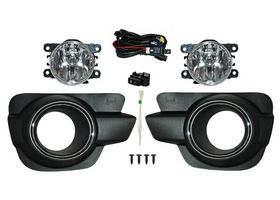 Juego De Faros Para Niebla Con Parrilla Filo Cromado