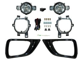 Juego De Faros Para Niebla Con Bisel Negro