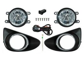 Juego De Faros Para Niebla Con Parrilla Filo Cromado