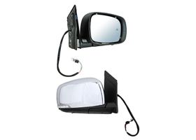 Espejo Cromado Con Desempañante Con Direccional Eléctrico Con Sensor Punto Ciego Lado Pasajero