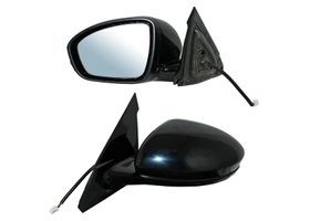 Espejo Para Pintar Base Negra Negro Con Desempañante Con Direccional Eléctrico Lado Conductor