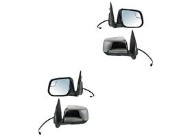 Par De Espejos Cromado Con Desempañante Eléctrico Con Punto Ciego