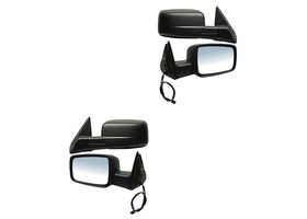 Par De Espejos Negro Con Desempañante Eléctrico