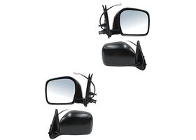 Par De Espejos Negro Eléctrico