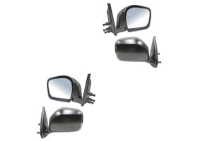 Par De Espejos Negro Con Control Manual