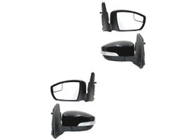 Par De Espejos Para Pintar Con Desempañante Con Direccional Con Luz Inferior Eléctrico Con Memoria