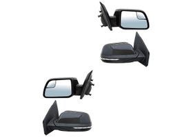 Par De Espejos Para Pintar Con Desempañante Con Direccional Con Luz Inferior Eléctrico Con Memoria Con Punto Ciego