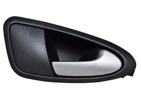 Manija Puerta Interior Delantera Negro/Plata Sin Hoyo Para Control Espejo Lado Pasajero