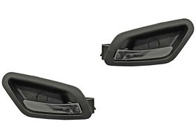 Par De Manijas Puerta Interior Delanteras Negro/Cromo