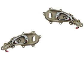 Par De Manijas Puerta Interior Delanteras Café/Cromo