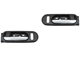 Par De Manijas Puerta Interior Delanteras Negro/Plata