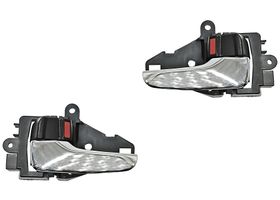 Par De Manijas Puerta Interior Delanteras O Traseras Negro/Cromo