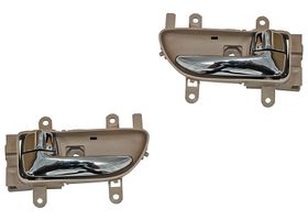 Par De Manijas Puerta Interior Delanteras O Traseras Beige/Cromo