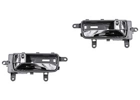 Par De Manijas Puerta Interior Delanteras O Traseras Gris/Cromo