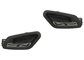 Par De Manijas Puerta Interior Traseras Negro/Cromo