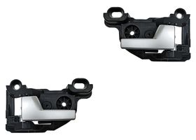 Par De Manijas Puerta Interior Traseras Negro/Plata