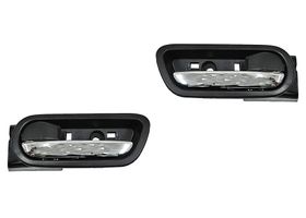 Par De Manijas Puerta Interior Traseras Negro/Cromo