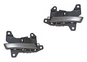 Par De Manijas De Puertas Interiores Delanteras,Traseras Plateado