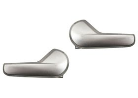 Par De Manijas De Puertas Interiores Delanteras O Traseras Plateado