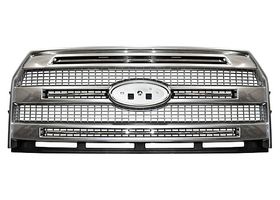 Parrilla Cromado Plata 3 Líneas