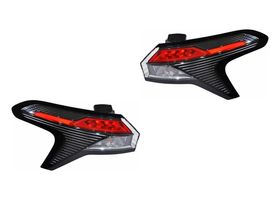 Par De Calaveras Con Arnés Filo Negro Con Leds