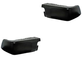 Par De Alerones Defensa Traseras Negro Sin Hoyo Para Sensor