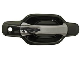 Manija Puerta Exterior Delantera Negro/Cromo Con Hoyo Para Llave Lado Pasajero