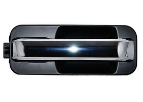 Manija Puerta Exterior Delantera O Trasera Cromado Negro Sin Hoyo Para Llave Lado Pasajero