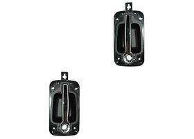 Par De Manijas Puerta Exterior Delanteras Cromado Con Hoyo Para Llave