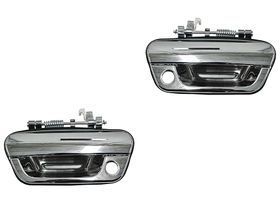 Par De Manijas Puerta Exterior Delanteras Cromado