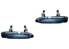 Par De Manijas Puerta Exterior Traseras Negro/Cromo