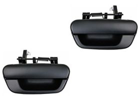 Par De Manijas De Puertas Exteriores Traseras Liso Negro