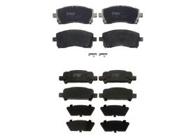 Kit De Balatas Bajos Metales Delanteras Y Traseras