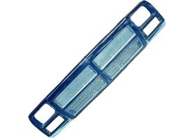 Marco De Parrilla Con Inserto Sin Letras Cromado