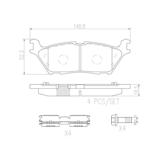 brembo-balatas-bajos-metales-traseras-ford-expedition-2018-2021-expedition-0