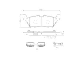 Balatas Bajos Metales Traseras
