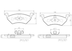 Balatas Bajos Metales Delanteras