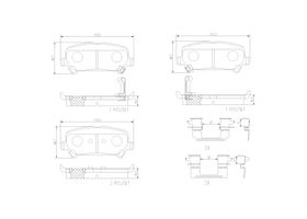 Balatas Bajos Metales Traseras