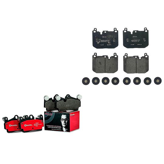 brembo-kit-de-balatas-bajos-metales-delanteras-y-traseras-mini-cooper-2013-2015-cooper-l4-1-6l-0