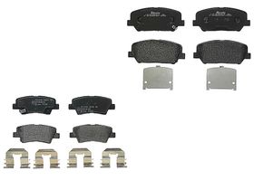 Kit De Balatas Bajos Metales Delanteras y Traseras