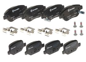 Kit De Balatas Bajos Metales Delanteras y Traseras