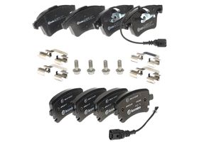 Kit De Balatas Bajos Metales Delanteras y Traseras