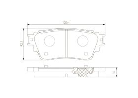Balatas Cerámicas Traseras